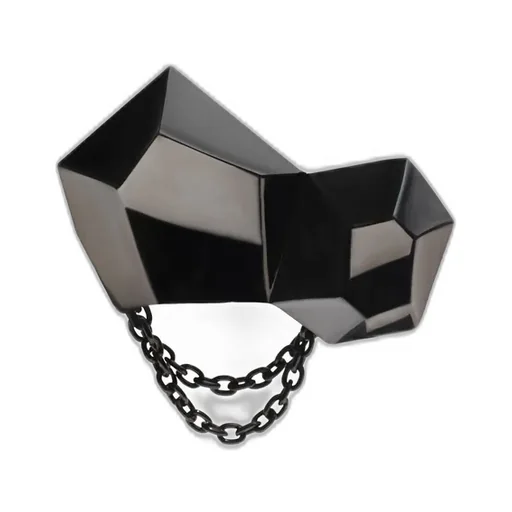 Silver Bk Grid Earring