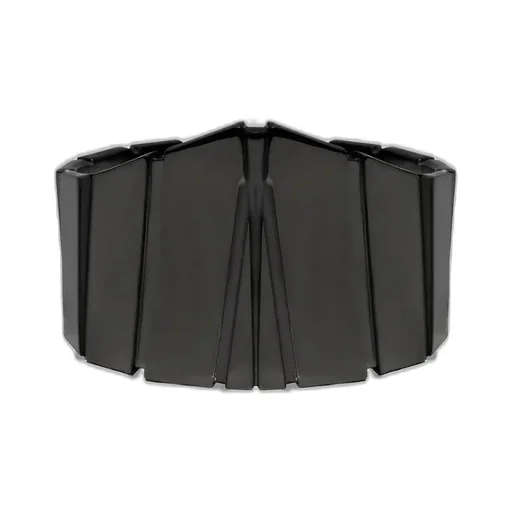 Brass/Bk Ruthenium Arc Bangle Blk