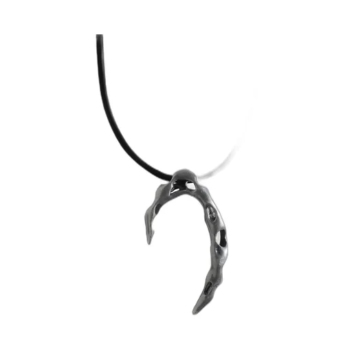 Tin Alloy/Leather Caustics Pendant Sv