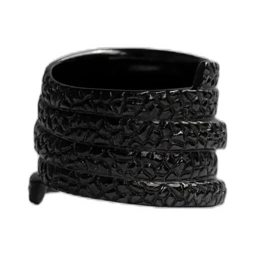 Sv/Bk Ruthe Gator Ring Blk