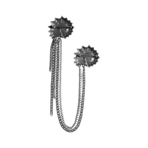 Tin Alloy/Brass Ammonite Brooch