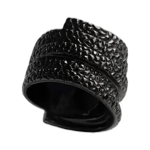 Sv/Bk Ruthe Gator Ring Blk