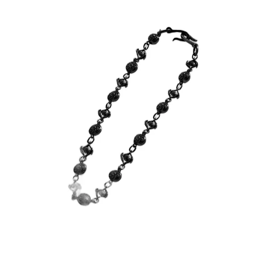 Tin Alloy Bkruth Sun Chain/Black