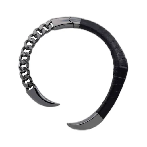 Ta/Cow Bk Rogue Choker Blk