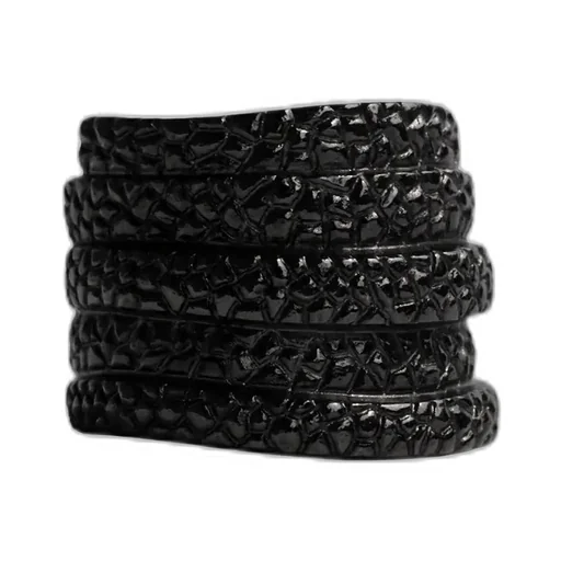 Sv/Bk Ruthe Gator Ring Blk