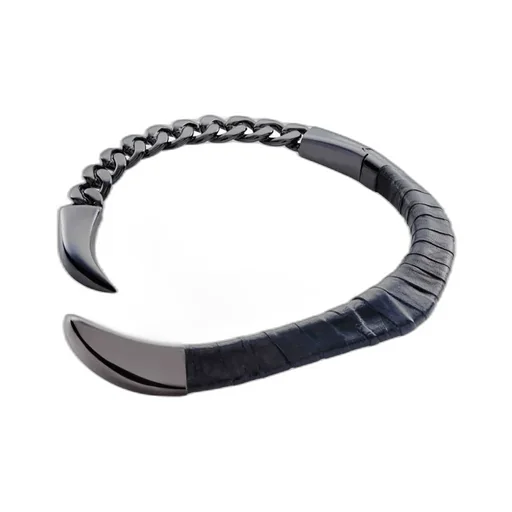 Ta/Cow Bk Rogue Choker Blk