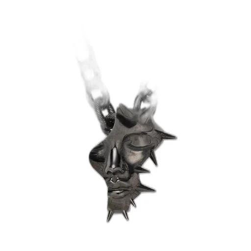 Brass Gunmetal Spike Noir Pendant