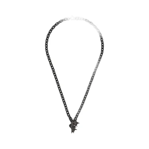 Brass Gunmetal Spike Noir Pendant