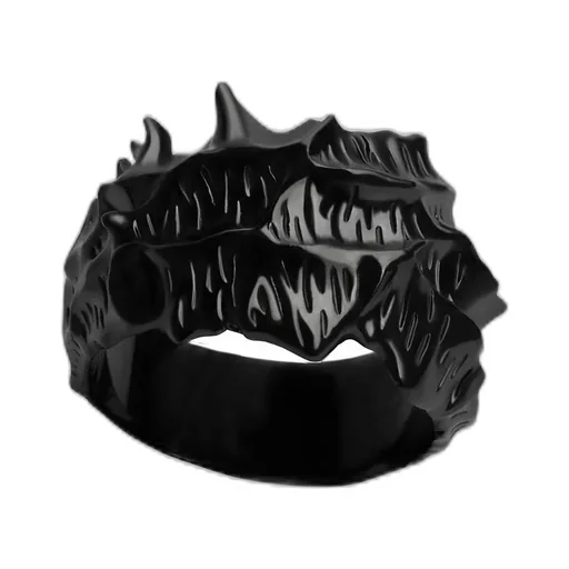 Brass Bk Lutetium Equos Ring/Black