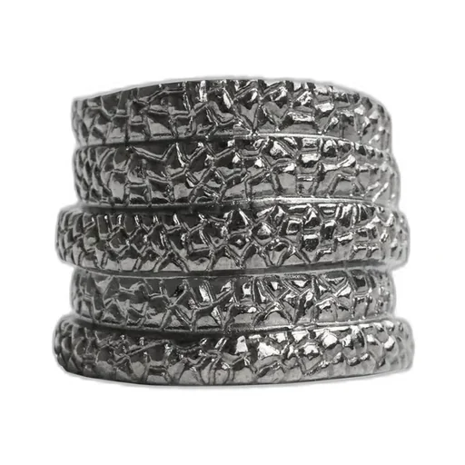 Sv/Bk Rhodi Gator Ring Sv