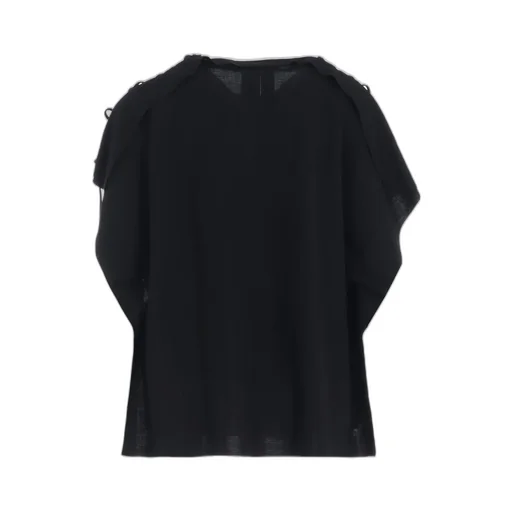 Natural Smooth Lace Up Square Tee