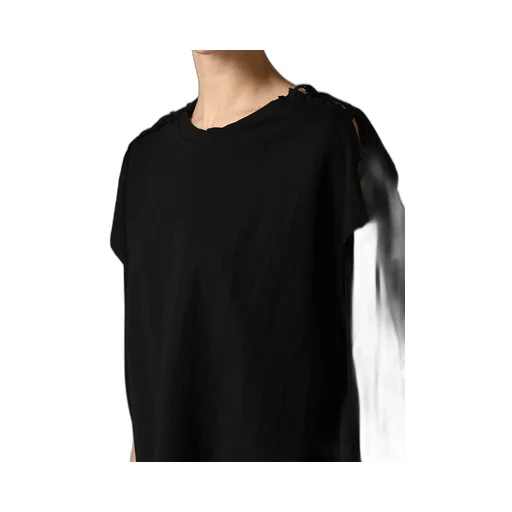 Natural Smooth Lace Up Square Tee