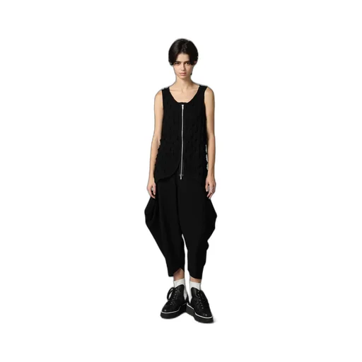 Double Satin Big Tuck Pants