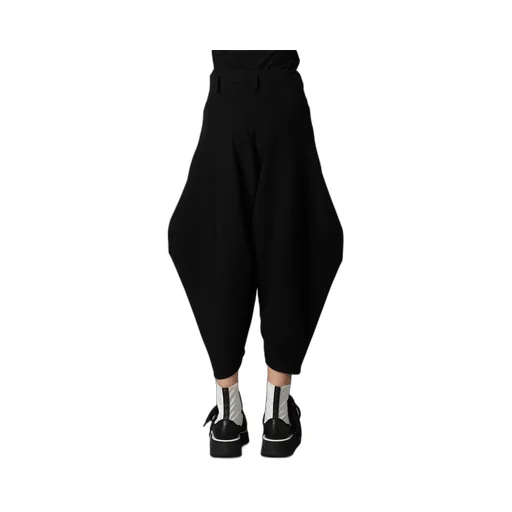 Double Satin Big Tuck Pants