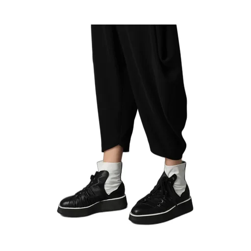Double Satin Big Tuck Pants