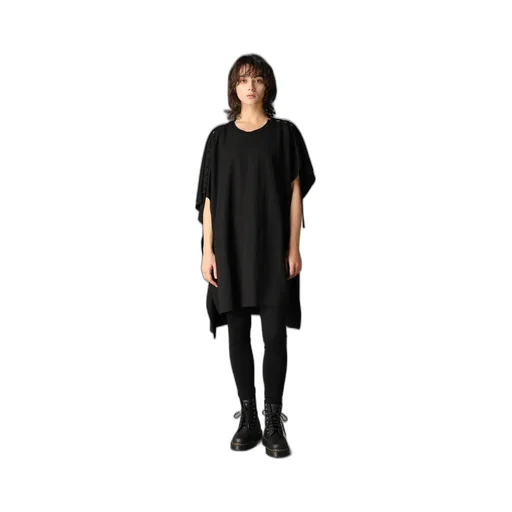 Natural Smooth Lace Up Asymmetric Tee