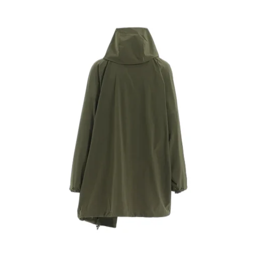 Asymmetry Blouson With Hoodie
