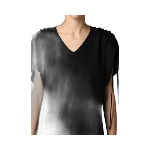 Natural Smooth Shoulder Gather Tee