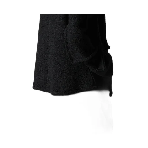Loop Inlay Frilled Collar Jacket