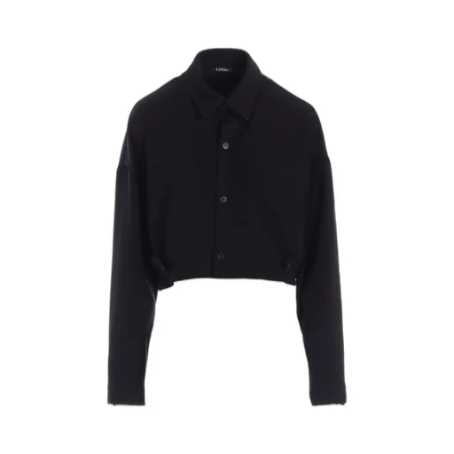 Double Satin Shirt With Waist Tab A