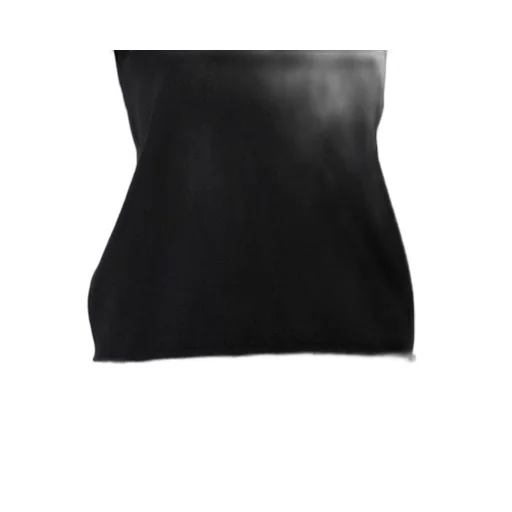 Cashmere Single Jersey High Neck Slit Knit