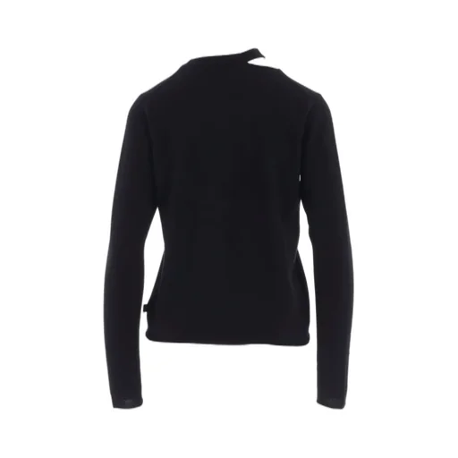 Cashmere Single Jersey Round Neck Slit Knit