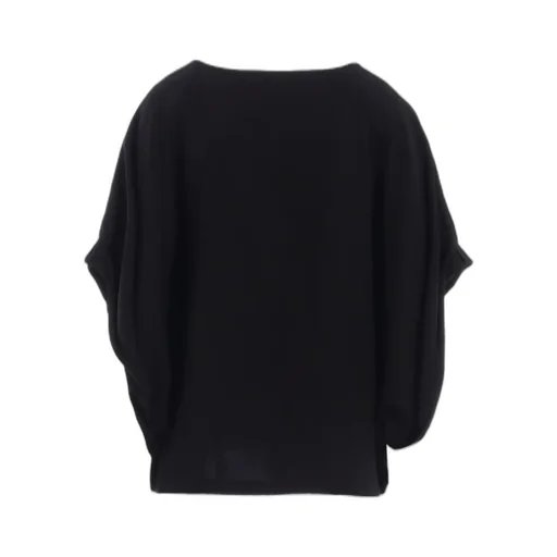 Double Satin Dolman Sleeve Blouse A