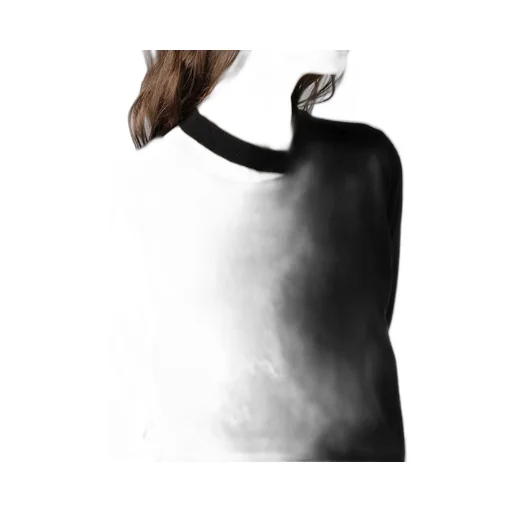 Cashmere Single Jersey Round Neck Slit Knit