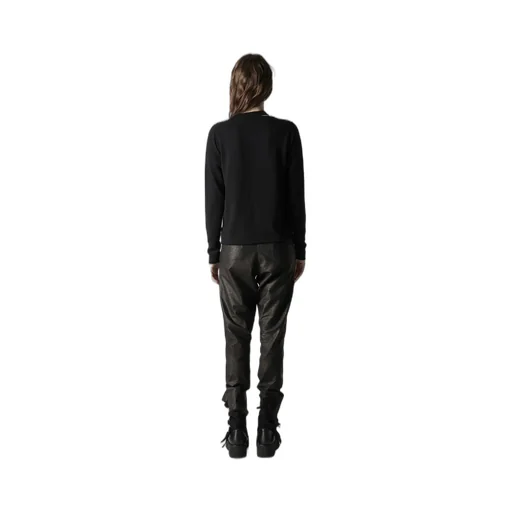 Cashmere Single Jersey Round Neck Slit Knit