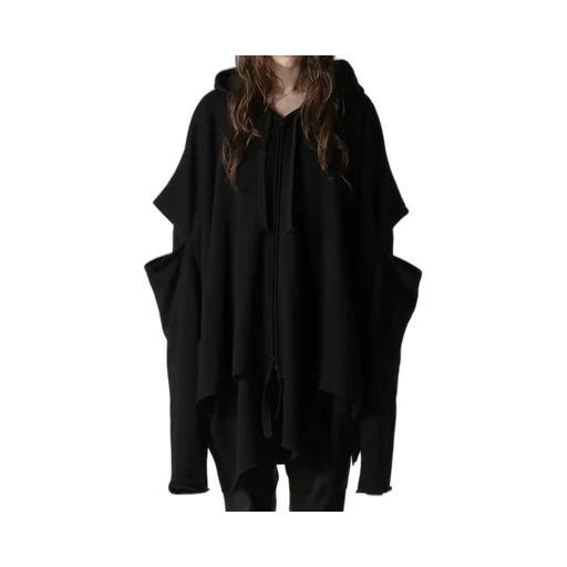 Stay True Print Layered Short Hoodie