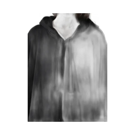 Stay True Print Layered Short Hoodie