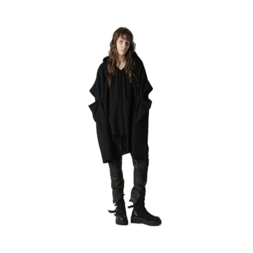 Stay True Print Layered Short Hoodie