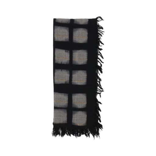 Itajime Dyed Staggered Big Scarf