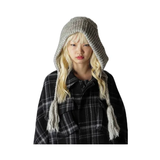 Wool Slub Aran Hoodie
