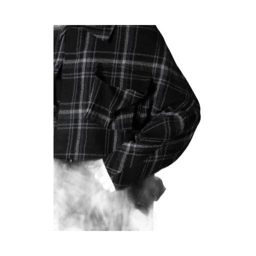 Plaid Pattern Flap Pocket Jacket