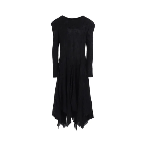 Stripe Gauze Puff Dress
