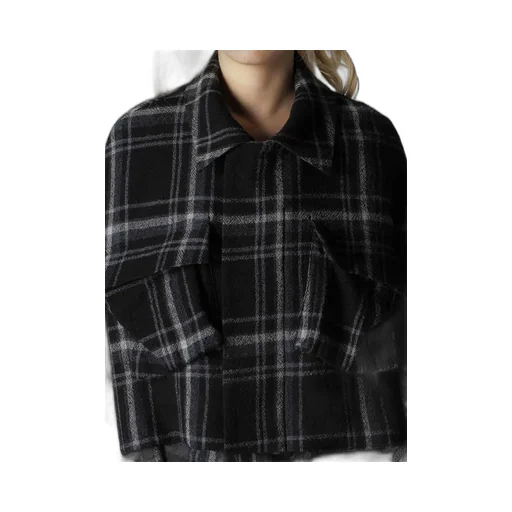 Plaid Pattern Flap Pocket Jacket