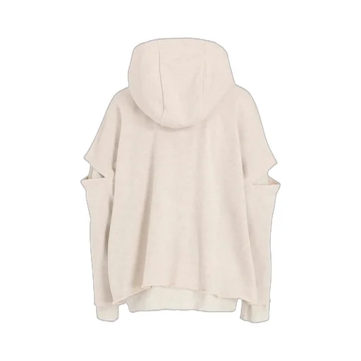 Stay True Print Layered Short Hoodie