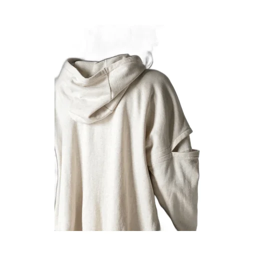 Stay True Print Layered Short Hoodie
