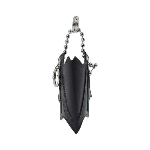 Tanned Leather Bat Designed Key Case