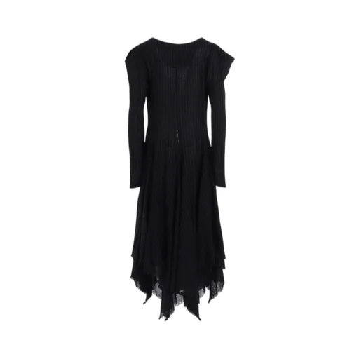 Stripe Gauze Puff Dress