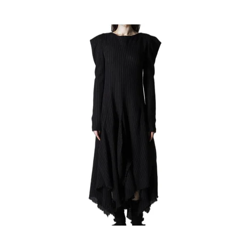 Stripe Gauze Puff Dress