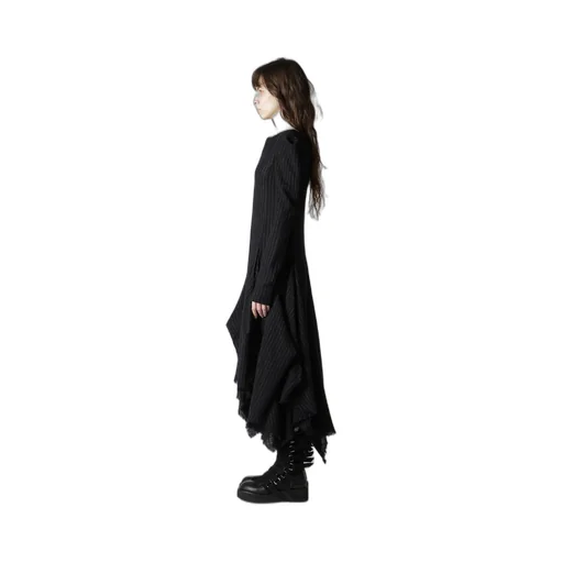 Stripe Gauze Puff Dress