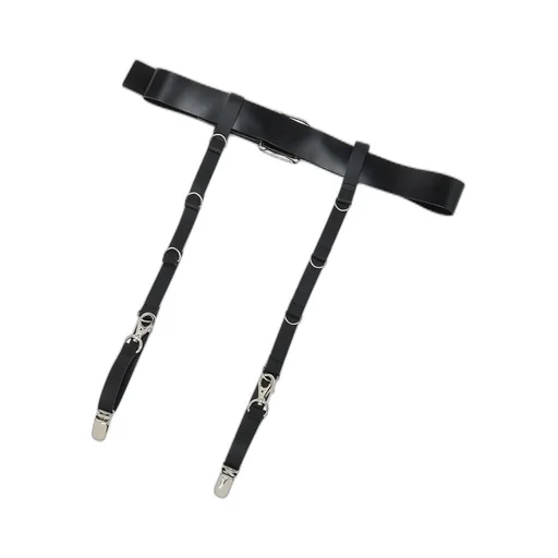 Matte Glass Leather Harness Belt