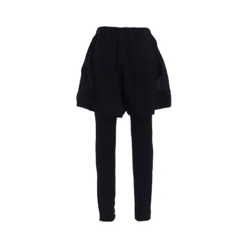 Wool Gauze Leggings Attached Pants