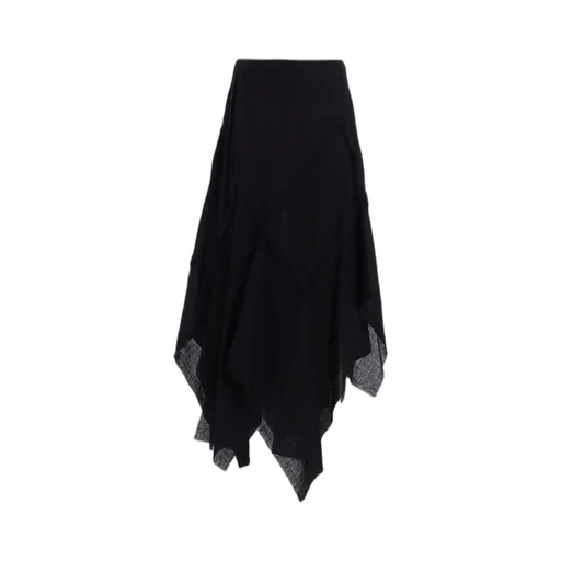 Wool Gauze Frilled Skirt