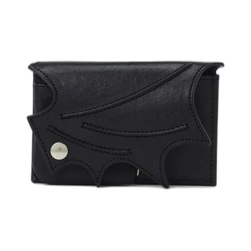Tanned Leather Bat Designed Wallet
