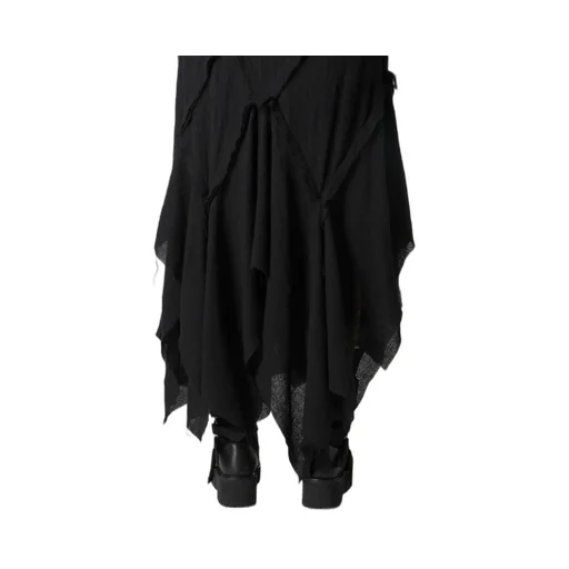 Wool Gauze Frilled Skirt