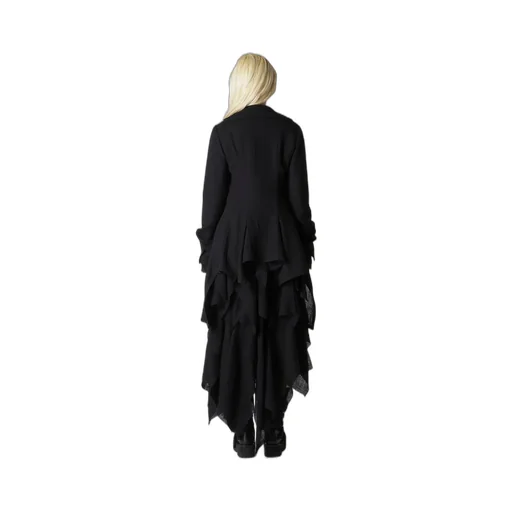Wool Gauze Frilled Jacket