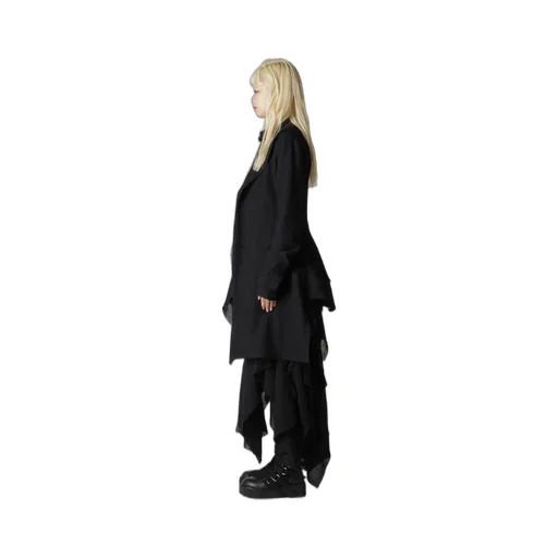 Wool Gauze Frilled Jacket